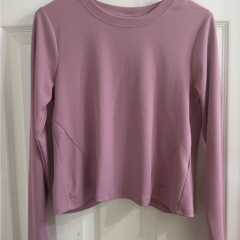 Women's Pink Long Sleeve Top athletic worn once